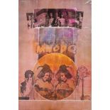 Pol Mara (1920-1998), 'Emenopequiou...', wax crayon and watercolour on paper, 1991, 88 x 125 cm