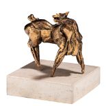 Anne van Canneyt (1950), study of a horse, polished bronze, H 17,5 cm