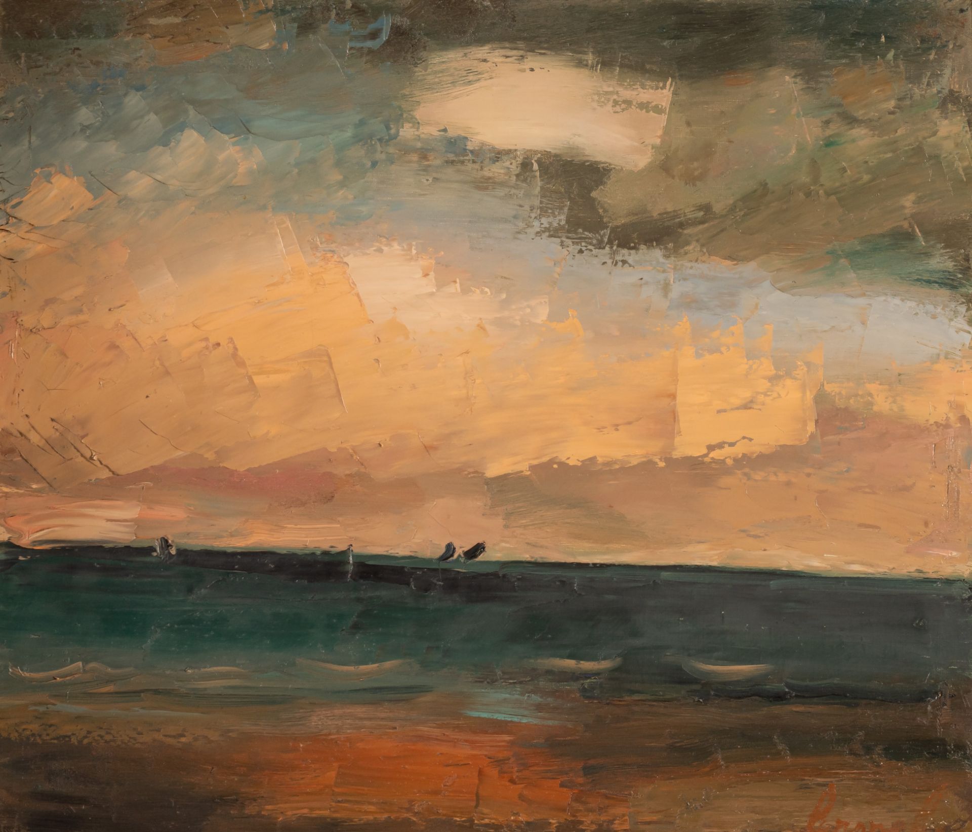 Constant Permeke (1886-1952), marine, oil on canvas, 65 x 74 cm
