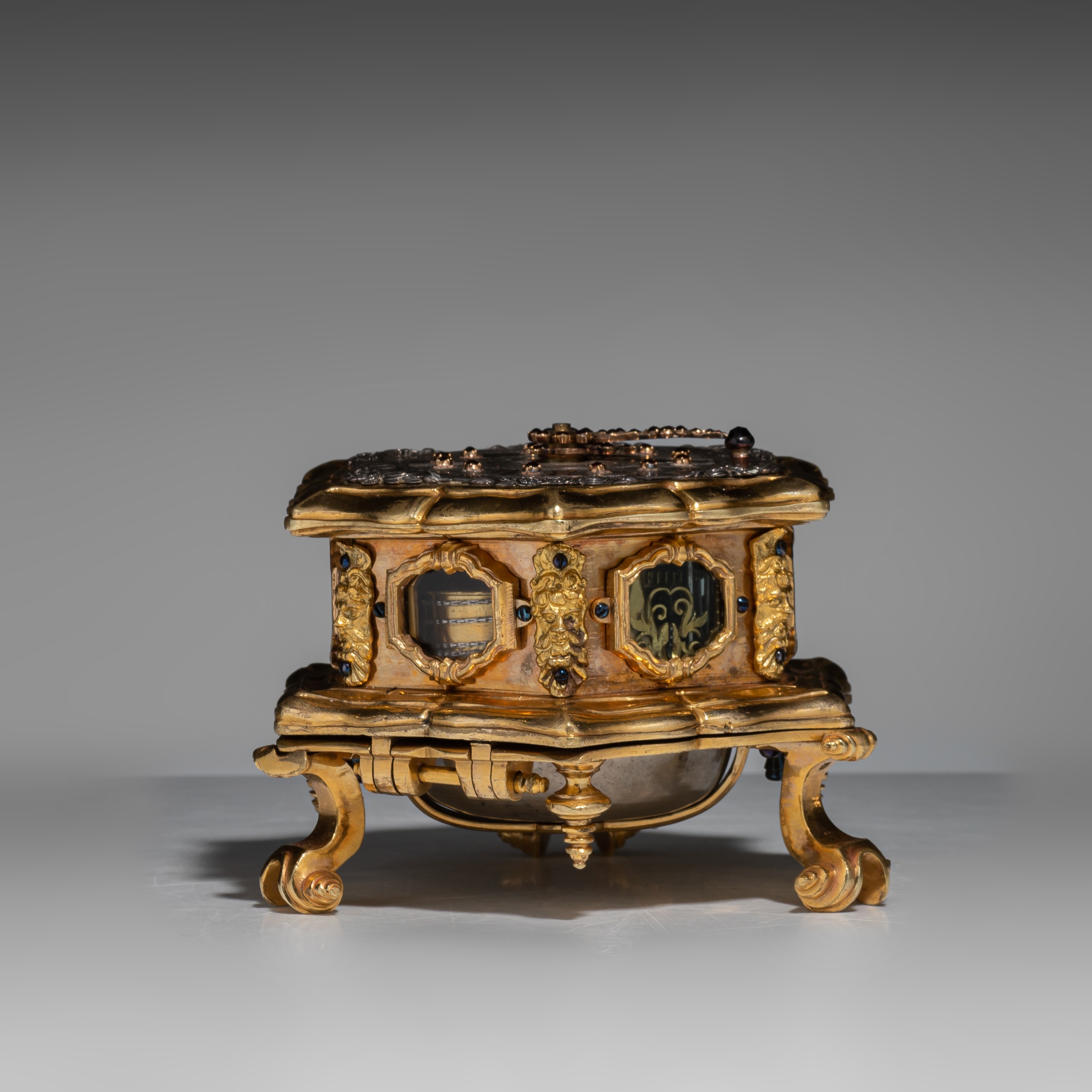 An important table clock with hour repeater and alarm, by Johan Simon Betzamyr, Danzig, ca. 1750, H - Image 19 of 27