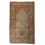 A Persian 'vase carpet', silk, 140 x 235 cm