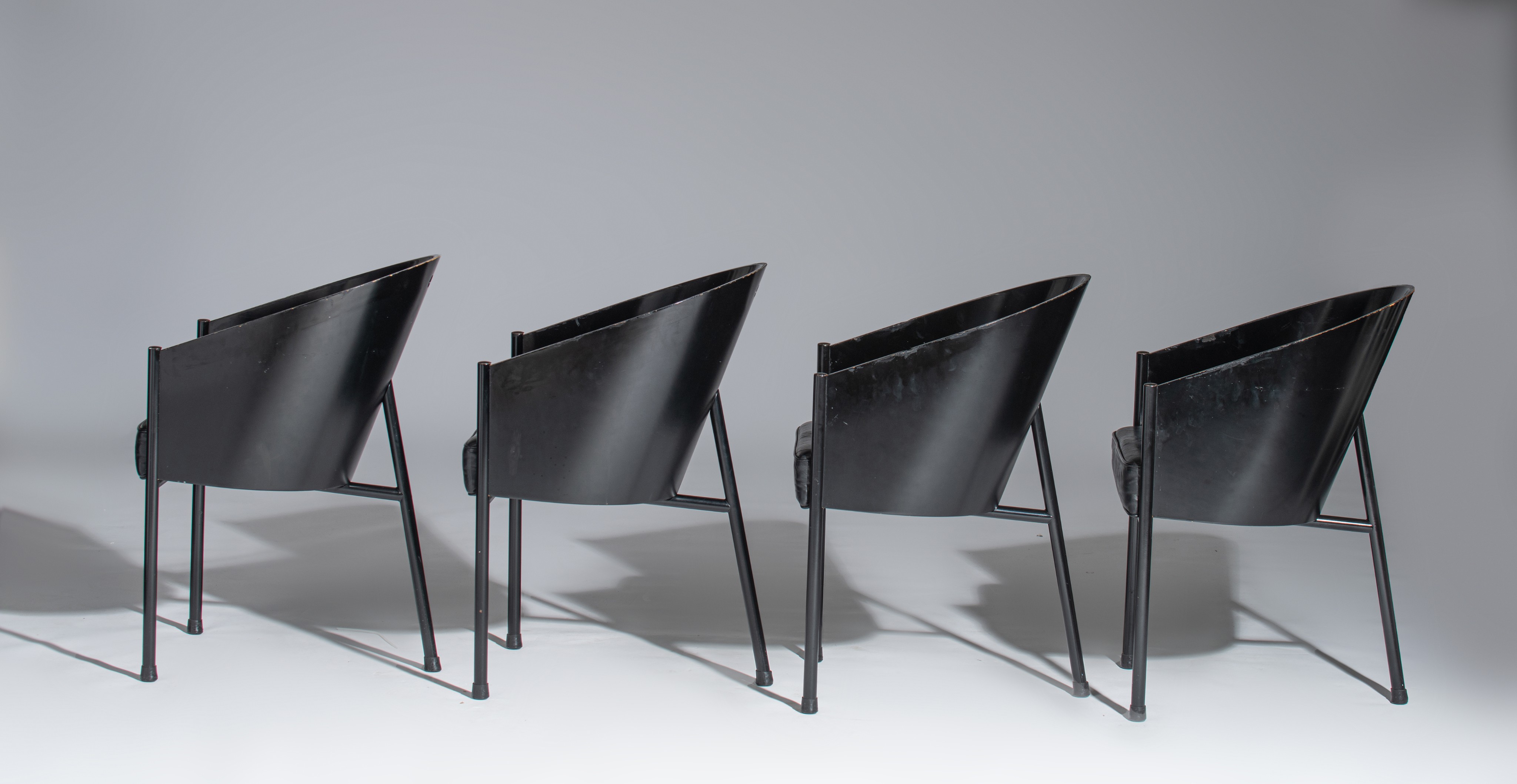 A vintage set of 4 Costes chairs by Philippe Starck for Aleph Driade, Italy, 1984, H 80 - W 47,5 cm - Image 13 of 20