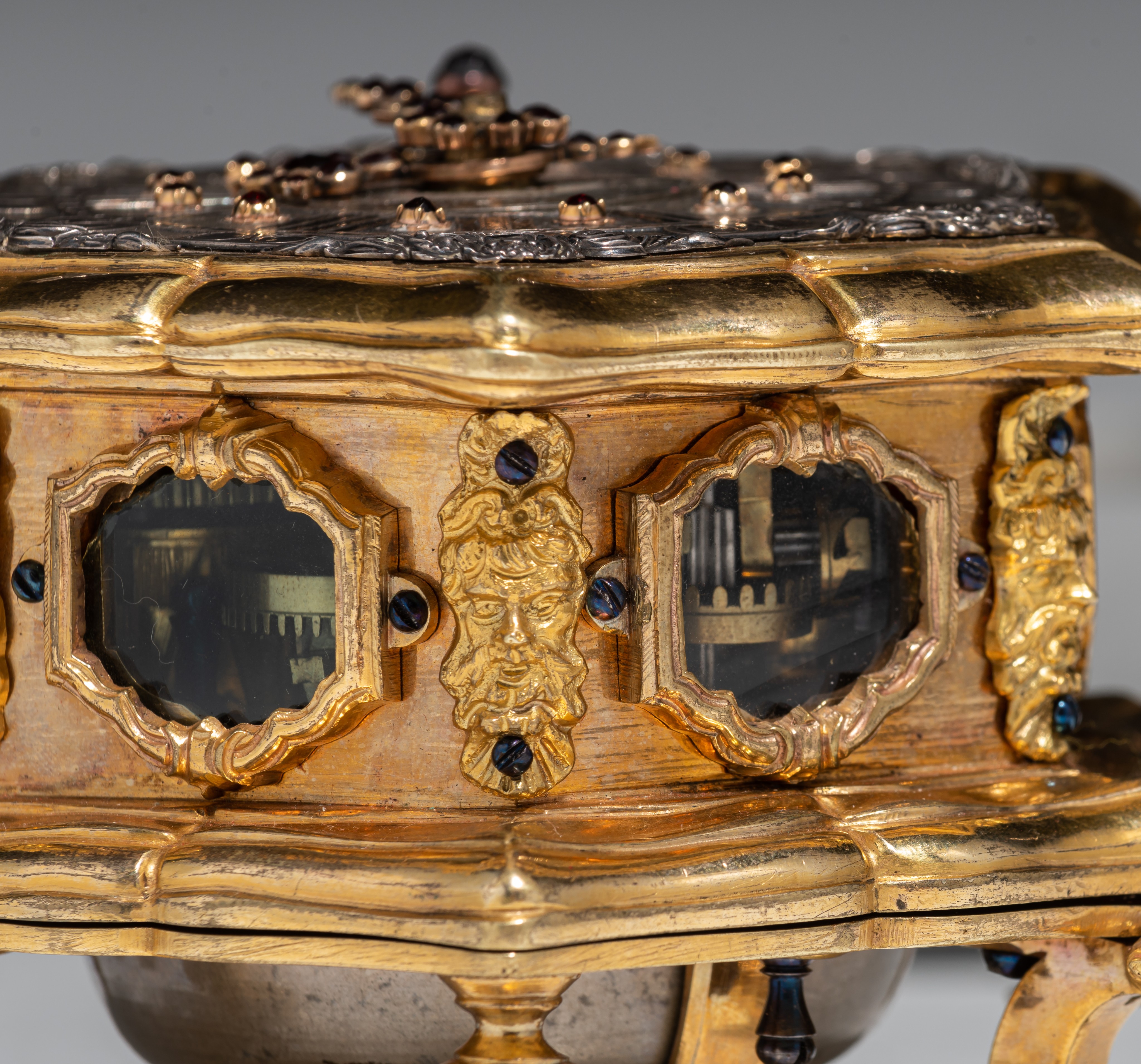 An important table clock with hour repeater and alarm, by Johan Simon Betzamyr, Danzig, ca. 1750, H - Image 24 of 27