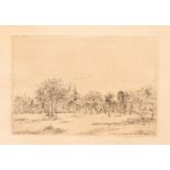 James Ensor (1860-1949), 'Le verger' (The Orchard), 1886, etching on Simili Japon, 160 x 240 mm