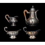 A set of silver tableware, H 13,5 - 24,5 cm - total weight: ca. 1.595 g