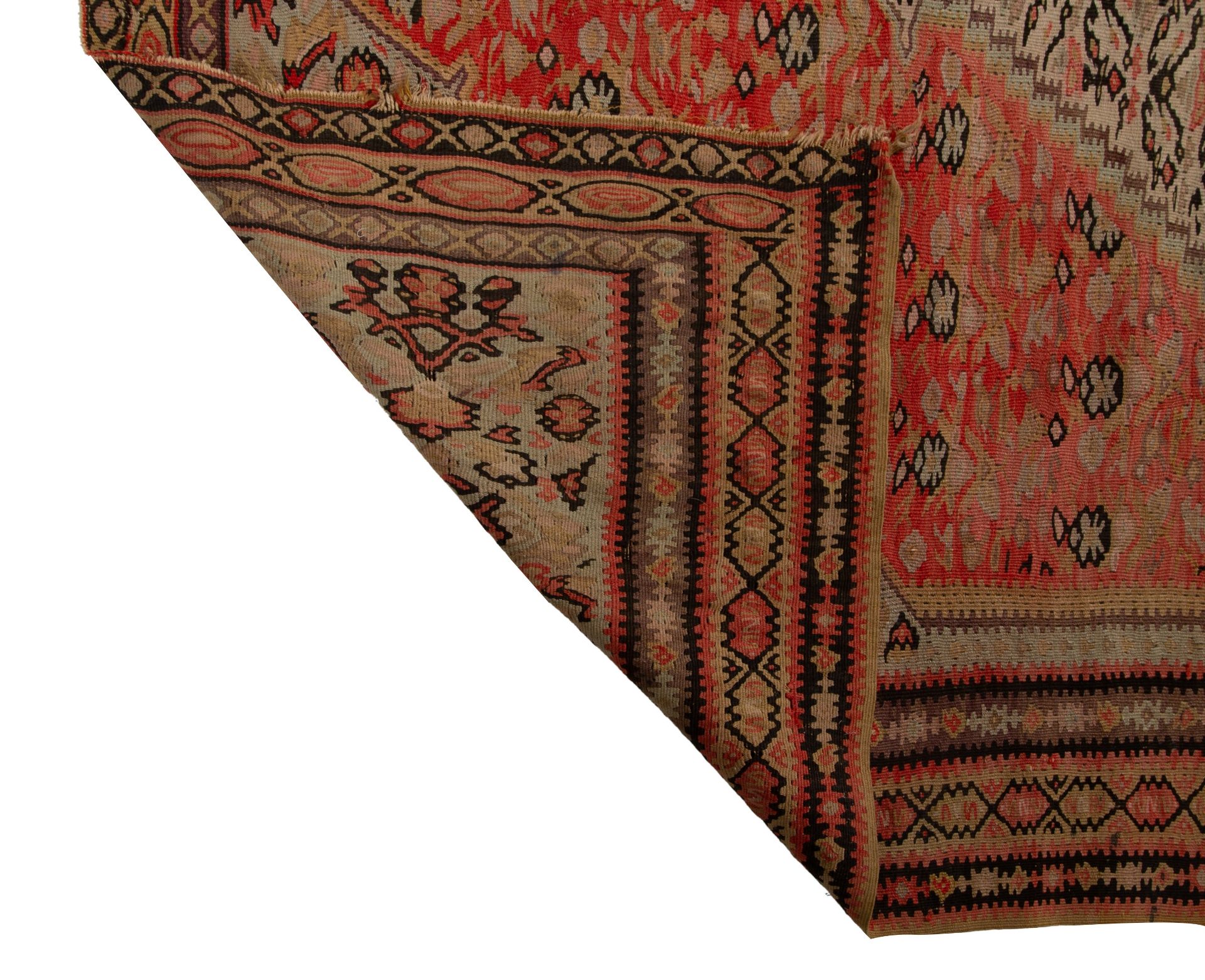 A 19thC Senneh kilim, Iran, 123 x 196 cm - Image 3 of 5