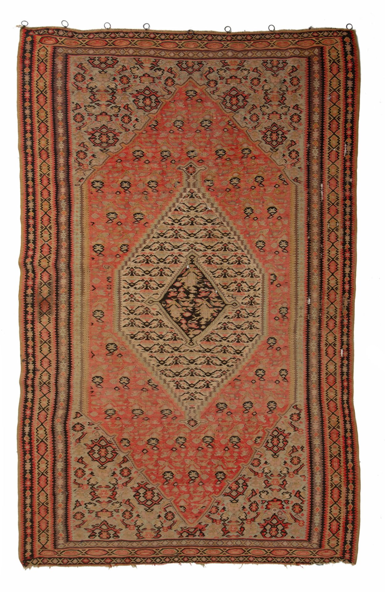 A 19thC Senneh kilim, Iran, 123 x 196 cm - Image 2 of 5