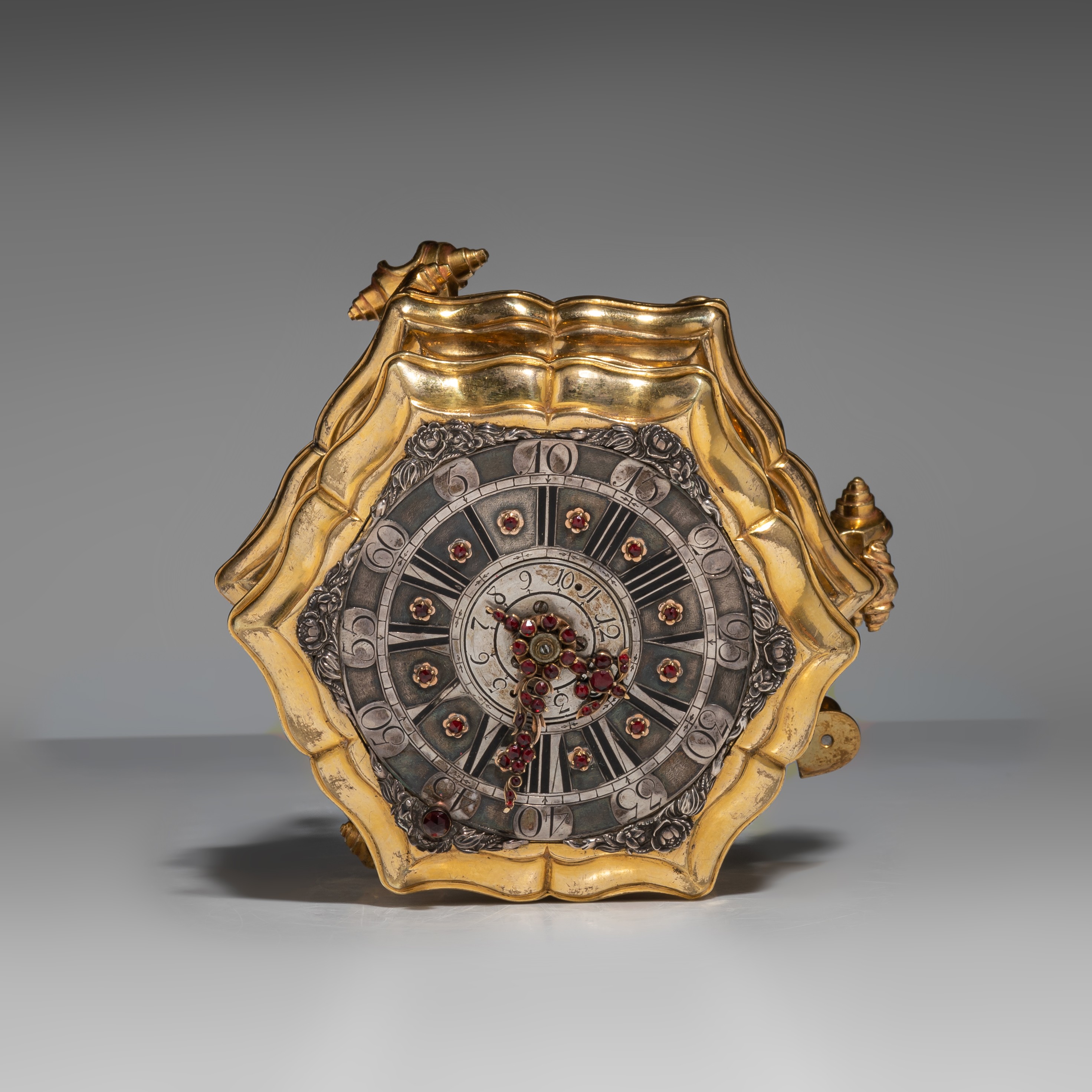 An important table clock with hour repeater and alarm, by Johan Simon Betzamyr, Danzig, ca. 1750, H - Image 14 of 27