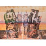 Pol Mara (1920-1998), 'Up and Down', watercolour on hardboard, 1996, 92 x 125 cm