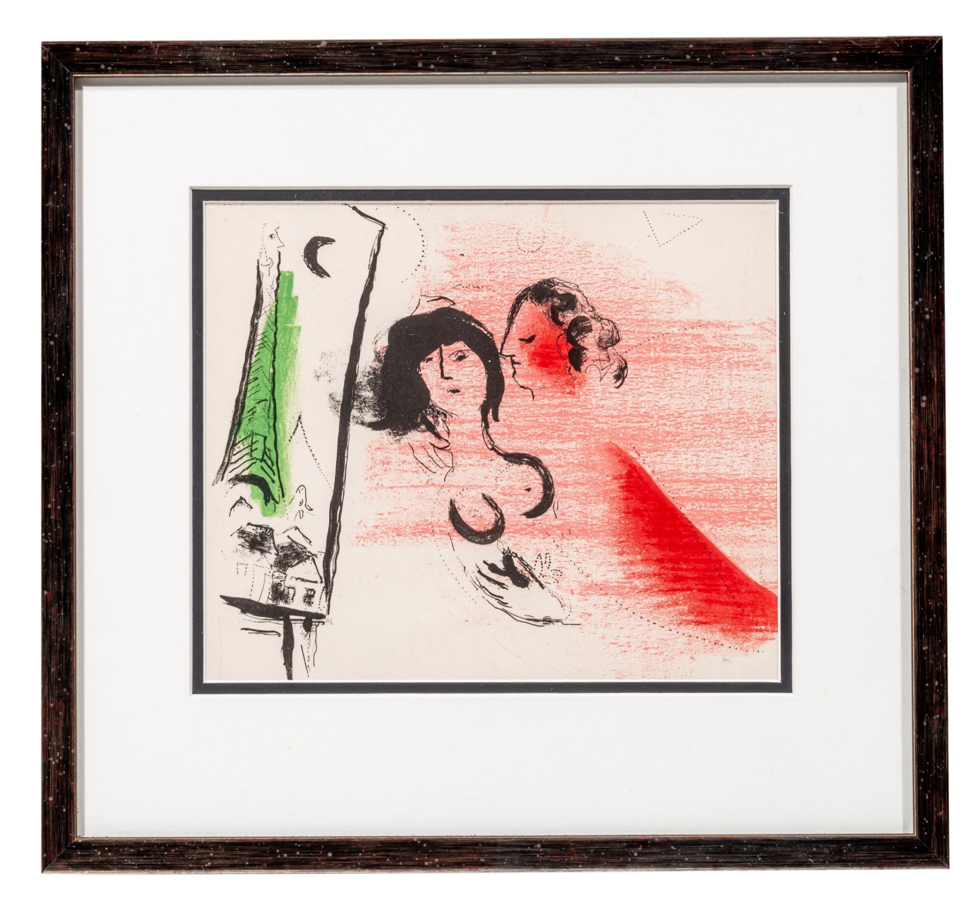 Marc Chagall (1887-1985), 'La Tour Eiffel verte', Mourlot edition, lithograph on Arches paper 20 x 2 - Bild 2 aus 6