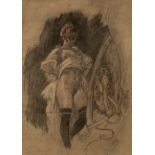 Felicien Rops (1833-1898), Impudence, print-multiple on paper 20.2 x 14.2 cm. (7.9 x 5.5 in.)