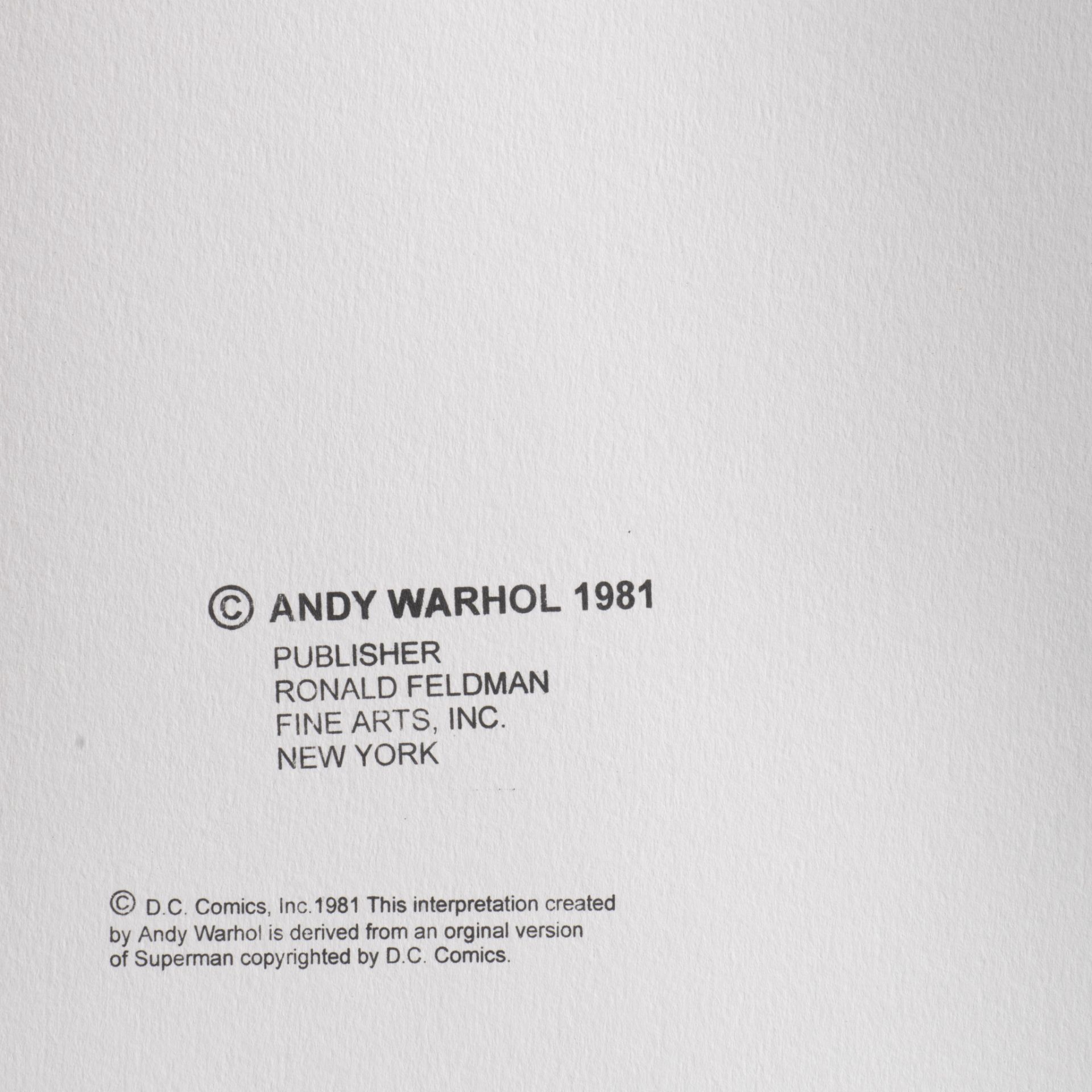 Andy Warhol (1928-1987), Myths, Suite of 10 color screenprints with diamond dust, on Lennox Museum B - Bild 7 aus 31