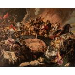 After Peter Paul Rubens, the Battle of the Amazons, oil on canvas