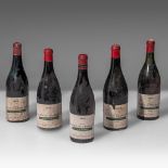 A collection of 5 bottles Nuits St. Georges, Domaine Henri Gouges a Nuits St. Georges, 1949