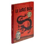 Herge (1907-1983), 'Les Aventures de Tintin, Le Lotus Bleu', 1942 (A18)