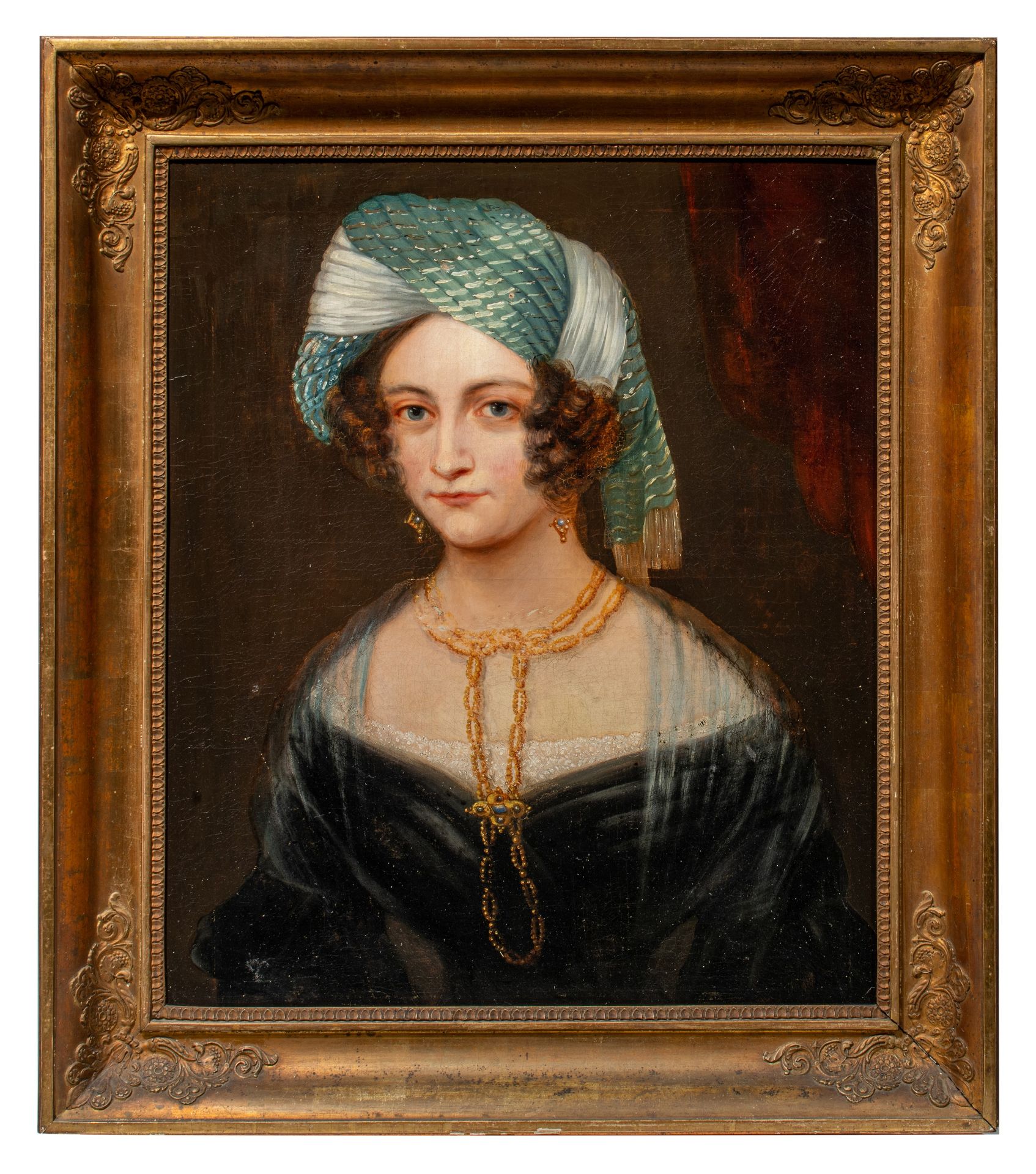 Lady with a turban, ca 1835, oil on canvas 68 x 57 cm. (26.7 x 22.4 in.) - Bild 2 aus 5