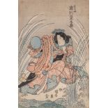 Utagawa Kuniyasu, portrait of kabuki actor Segawa Kikunojo, 1825-1830, 25,5 x 37,5 cm