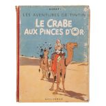 Herge (1907-1983), 'Les Aventures de Tintin, Le Crabe aux Pinces d'Or', 1947 (B1)