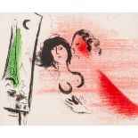 Marc Chagall (1887-1985), 'La Tour Eiffel verte', Mourlot edition, lithograph on Arches paper 20 x 2