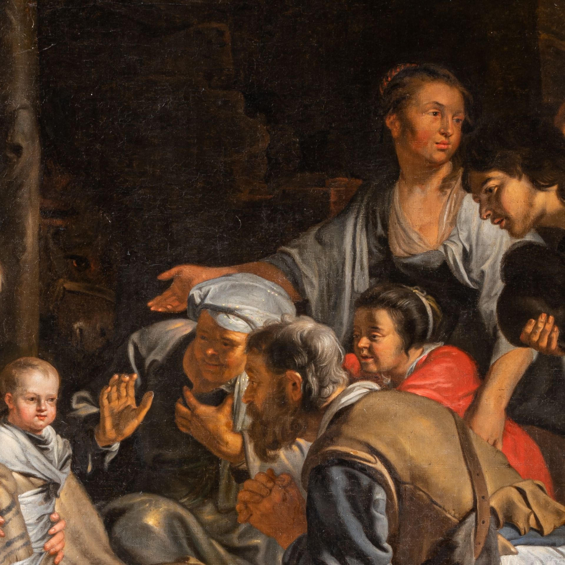 Circle of Abraham van Diepenbeeck (1596-1675), the adoration of the shepherds, oil on canvas 96 x 12 - Bild 5 aus 6