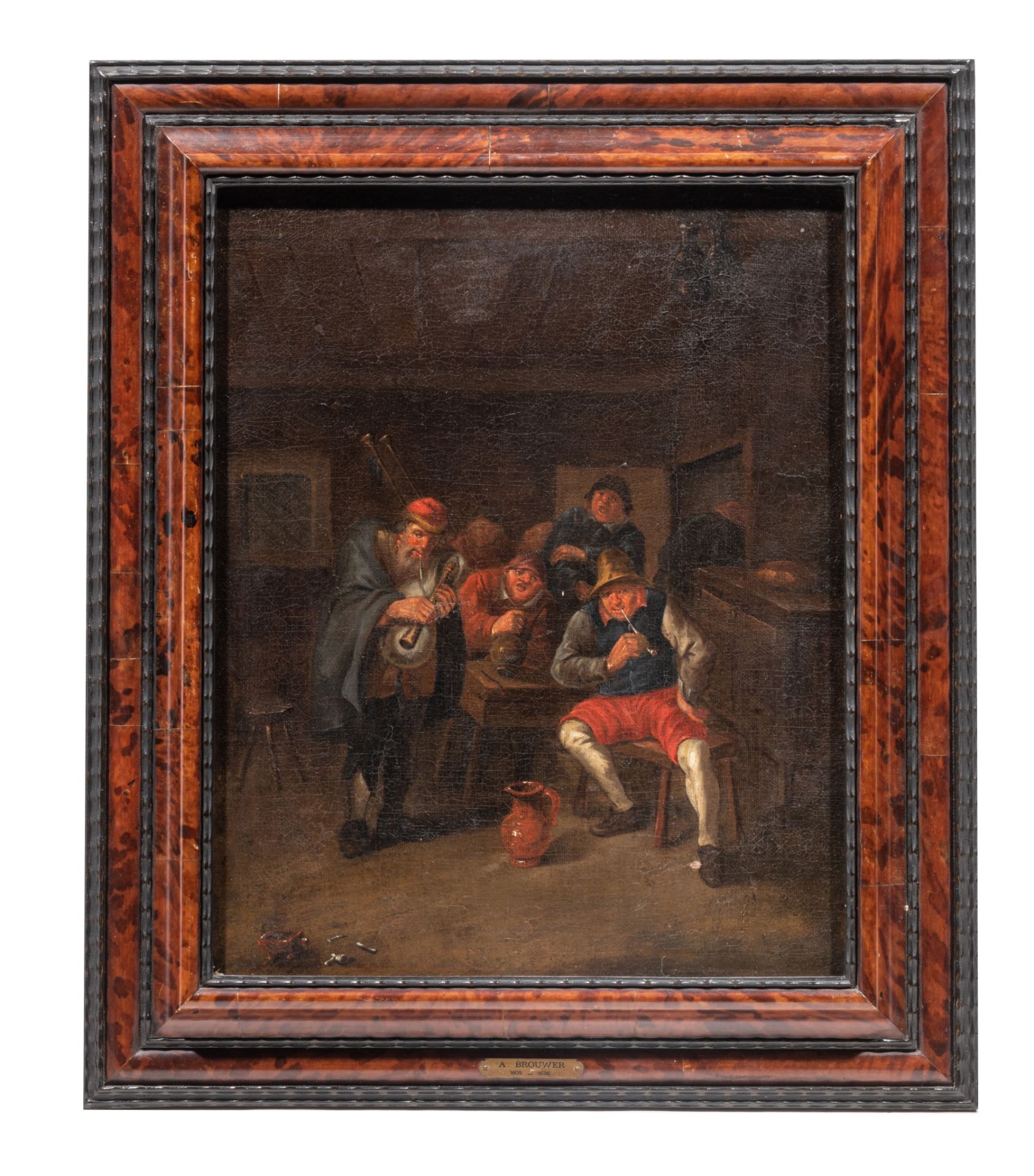 Egbert Van Heemskerck (1610-1680), pair of paintings representing a colourful company in a tavern, o - Image 4 of 10