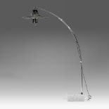 A vintage floor lamp by Max Ingrand for Fontana Arte, '70s, H 120 - 190 cm