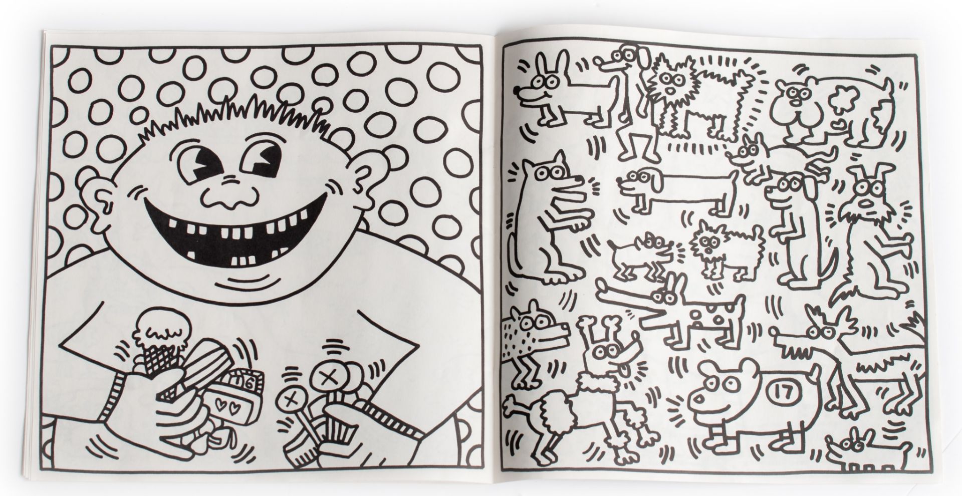 Keith Haring (1958-1990), a heightened offset poster for 'Gallery 121', Antwerp, 1987, 29,5 x 42 cm - Bild 17 aus 18