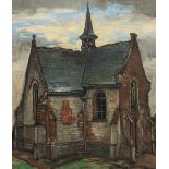 Achiel Van Sassenbrouck (1886-1979), the chapel, oil on triplex mounted on canvas 45 x 38 cm. (17.7