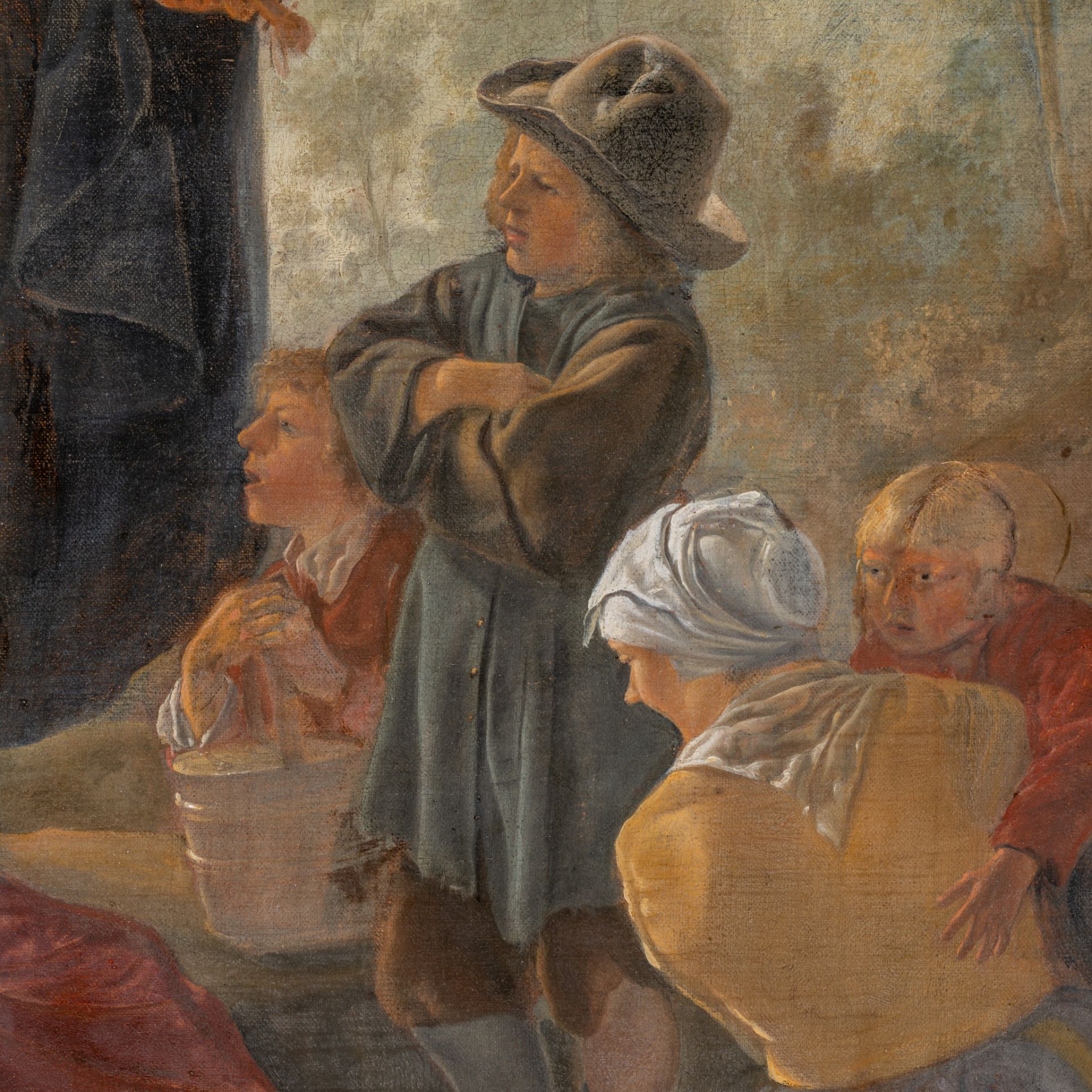 Jan Havikzn. Steen (1625-1679), 'A merry party in the open air', oil on canvas 107 x 153 cm. (42.1 x - Bild 8 aus 9