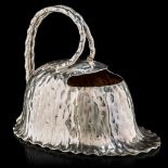 A Japanese inspired silver-plated spoon warmer, marked Hukin & Heath 11462, ca 1885-1890, H 12 cm