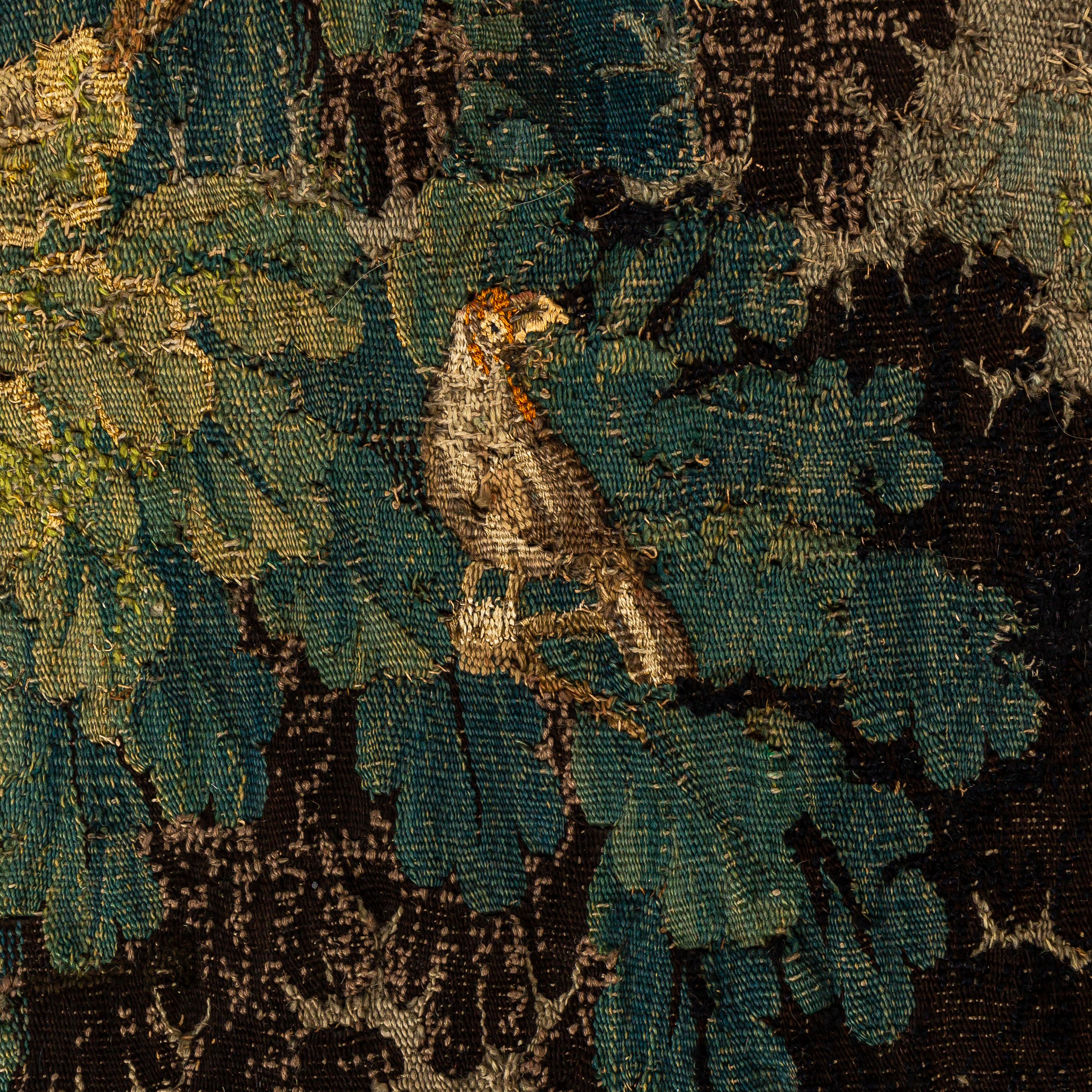 A 17thC verdure wall tapestry, Oudenaarde, ca 270 x 390 cm - Image 10 of 12