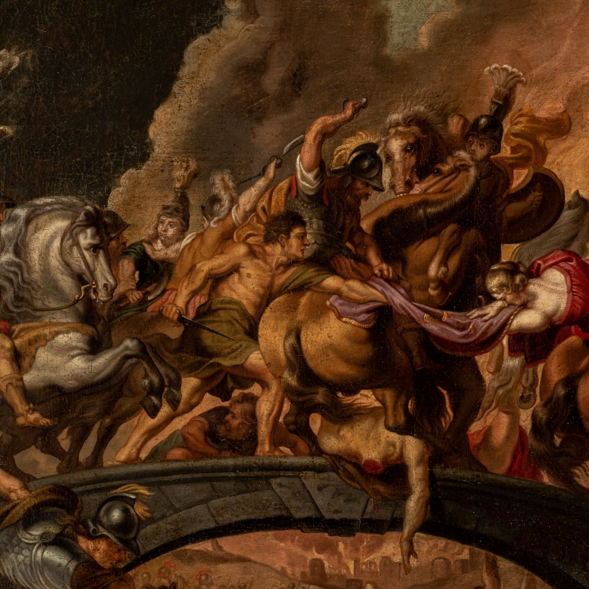 After Peter Paul Rubens, the Battle of the Amazons, oil on canvas - Bild 8 aus 11