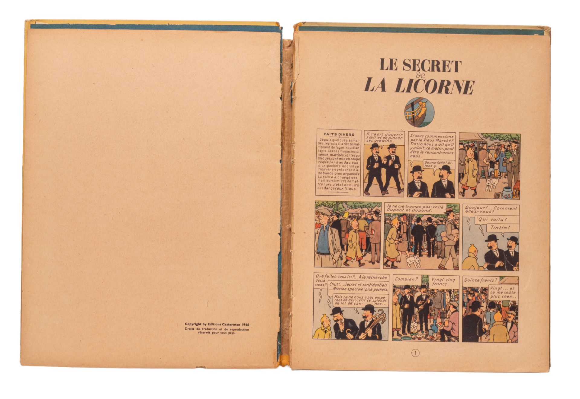 Herge (1907-1983), a collection of four albums of 'Les Aventures de Tintin' - Image 8 of 13