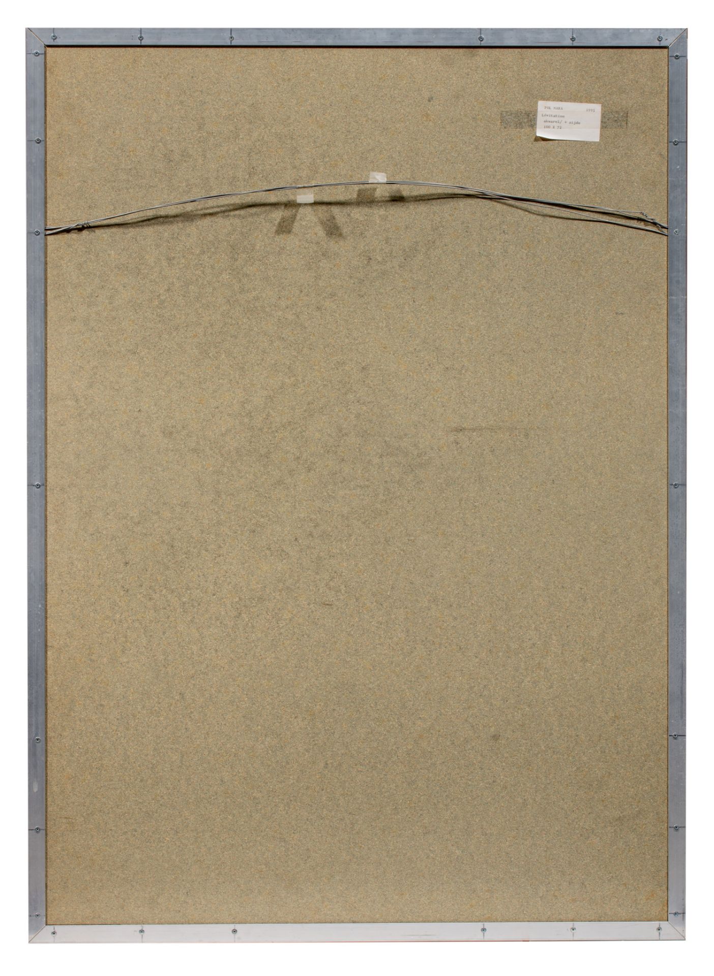 Pol Mara (1920-1998), 'Levitation', watercolour on silk marouflated on hardboard, 1995, 100 x 72 cm. - Bild 3 aus 6