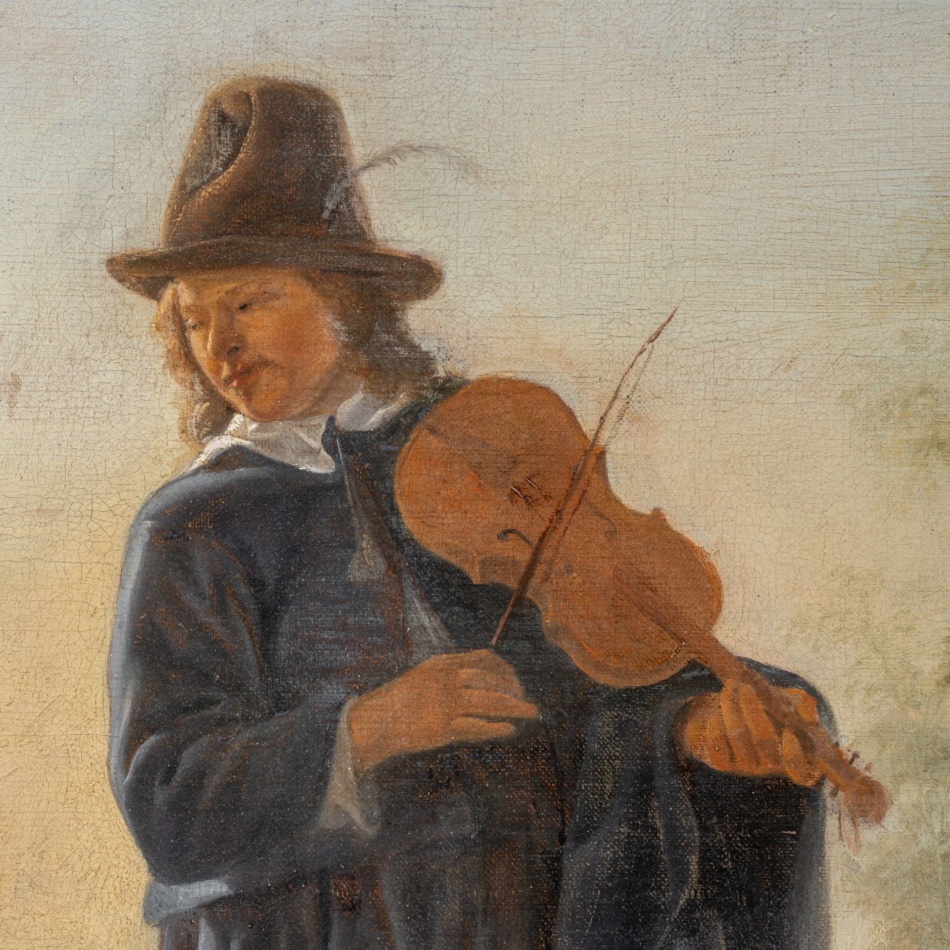 Jan Havikzn. Steen (1625-1679), 'A merry party in the open air', oil on canvas 107 x 153 cm. (42.1 x - Bild 6 aus 9