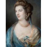 Frates (?), portrait of a fine lady, 1759, pastel 60 x 45 cm. (23.6 x 17.7 in.), Frame: 76 x 62 cm.