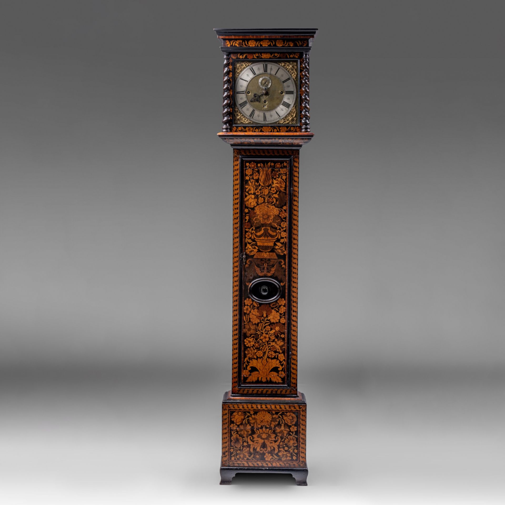 An exceptional William & Mary longcase clock by John Barnett, Lothbury, London, ca. 1690-1700, H 212 - Image 2 of 8