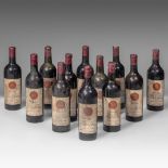 A collection of 12 bottles of 'Château La Fleur', 1er Grand Crû Pomerol, 1947, bottled by J. Vanderm