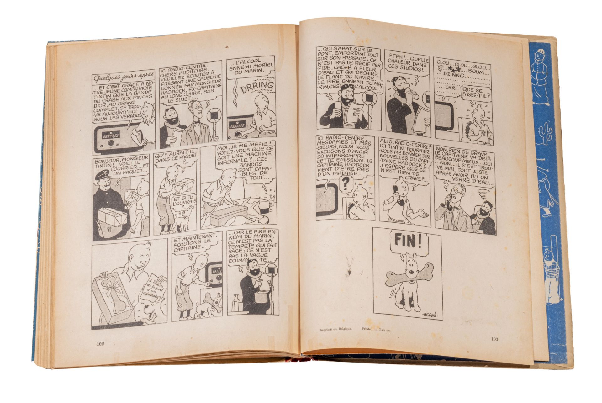 Herge (1907-1983), 'Les Aventures de Tintin, Le crabe aux pinces d'or', 1942 (A18) - Image 7 of 7