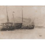 James Ensor (1860-1949), recto-verso charcoal drawing, 16 x 21,5 cm