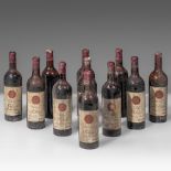 A collection of 11 bottles 'Château Petrus', 1er Grand Cru Pomerol, 1952, bottled by J. Vandermeulen