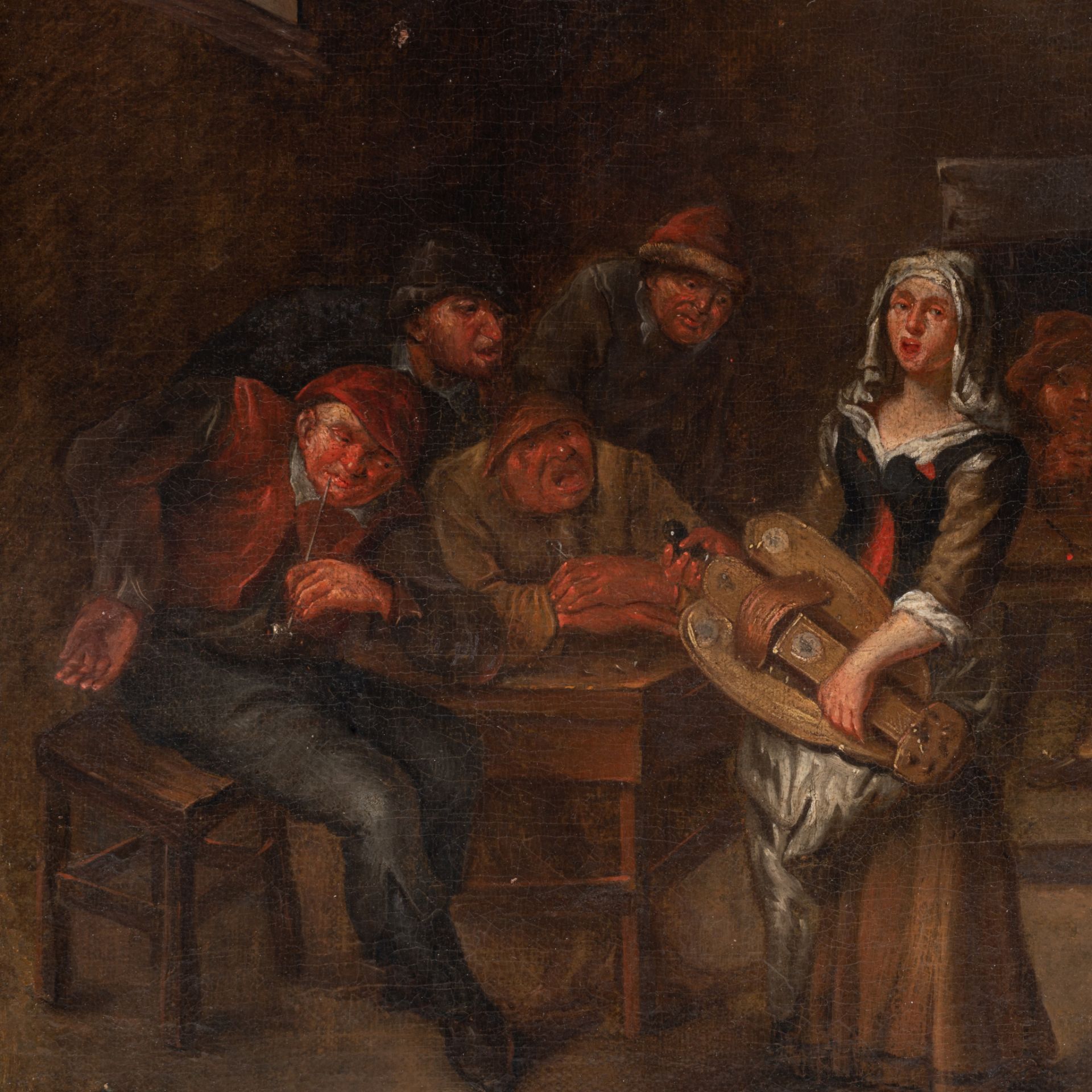 Egbert Van Heemskerck (1610-1680), pair of paintings representing a colourful company in a tavern, o - Image 7 of 10