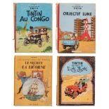 Herge (1907-1983), a collection of four albums of 'Les Aventures de Tintin'