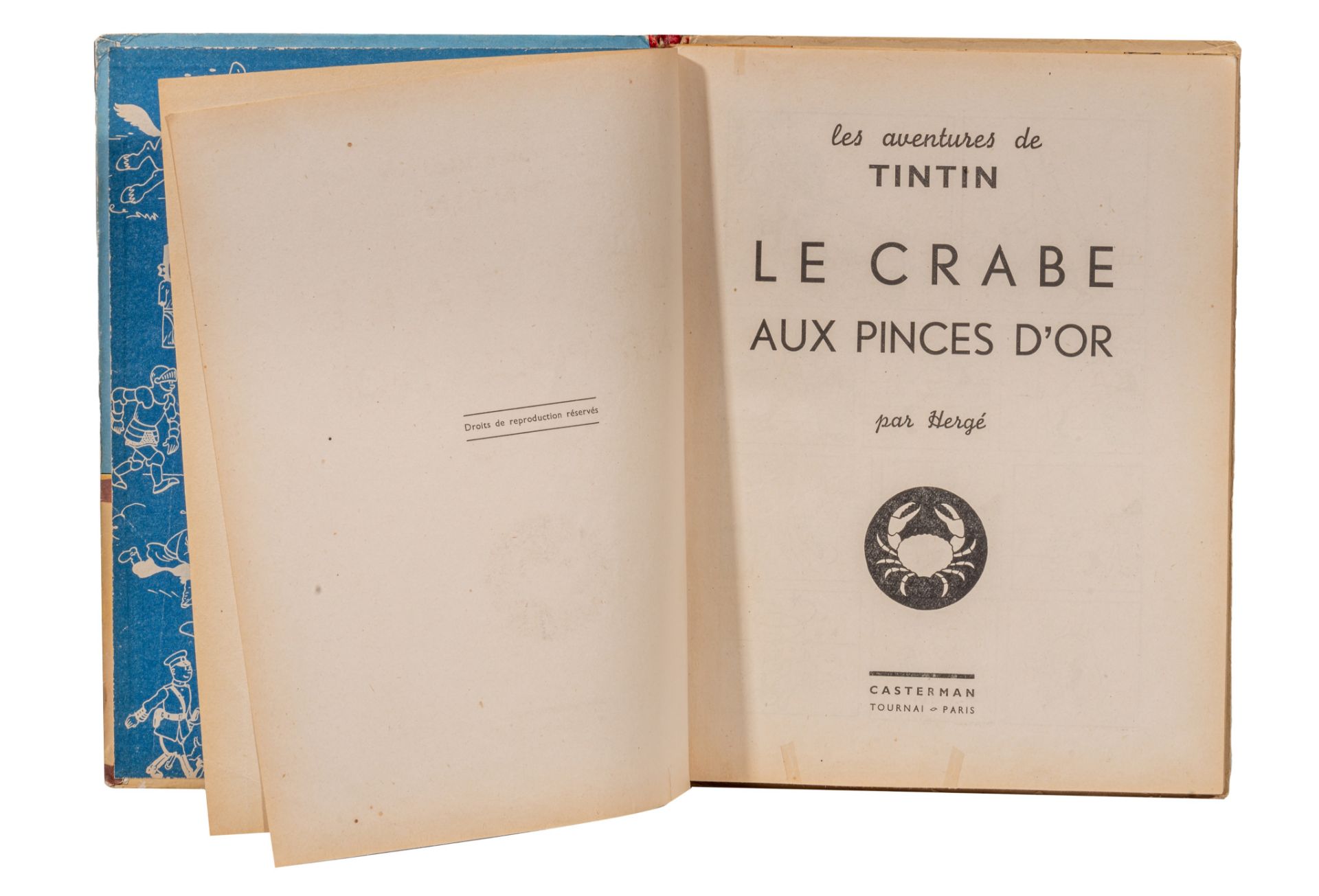 Herge (1907-1983), 'Les Aventures de Tintin, Le crabe aux pinces d'or', 1942 (A18) - Image 4 of 7