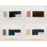 Michel Mouffe (1957), four study drawings, 1988, pencil and wax crayon on paper, 22 x 32 cm