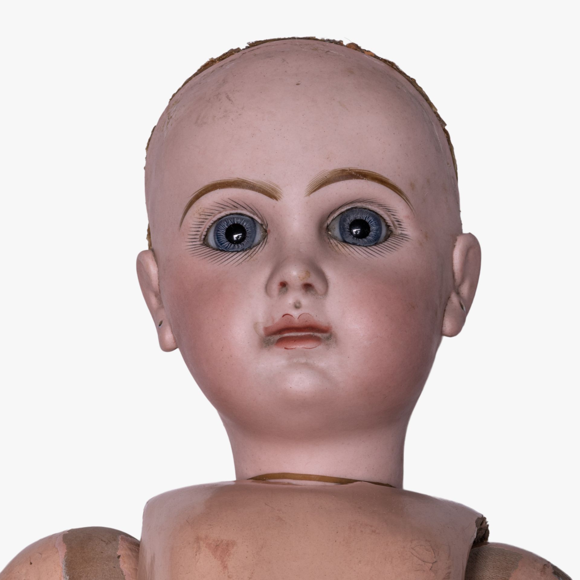 An antique French Jumeau closed mouth doll, size 10, ca 1880-1890, H ca 55 cm - Image 9 of 12