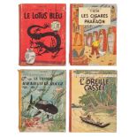 Herge (1907-1983), a collection of four albums of 'Les Aventures de Tintin'