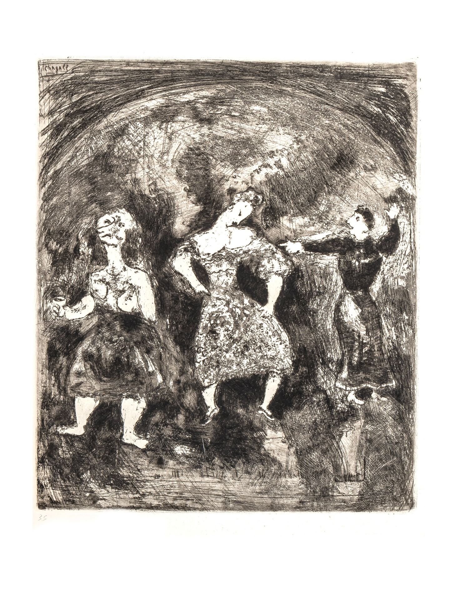 Marc Chagall (1887-1985), four etchings, the fables of Jean de la Fontaine, edited in 1952 by Teriad - Bild 14 aus 17