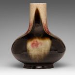 A Chinese flambe-glazed bottle vase, 20thC, H 29 cm