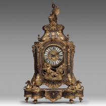 A Louis XIV style Boulle work cartel clock with gilt bronze mounts, late 19thC, H 98 cm